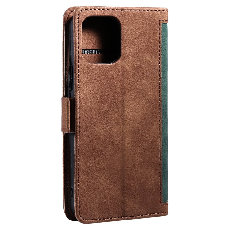 For iPhone 13 Retro Splicing Horizontal Flip Leather Case with Card Slots & Holder & Wallet