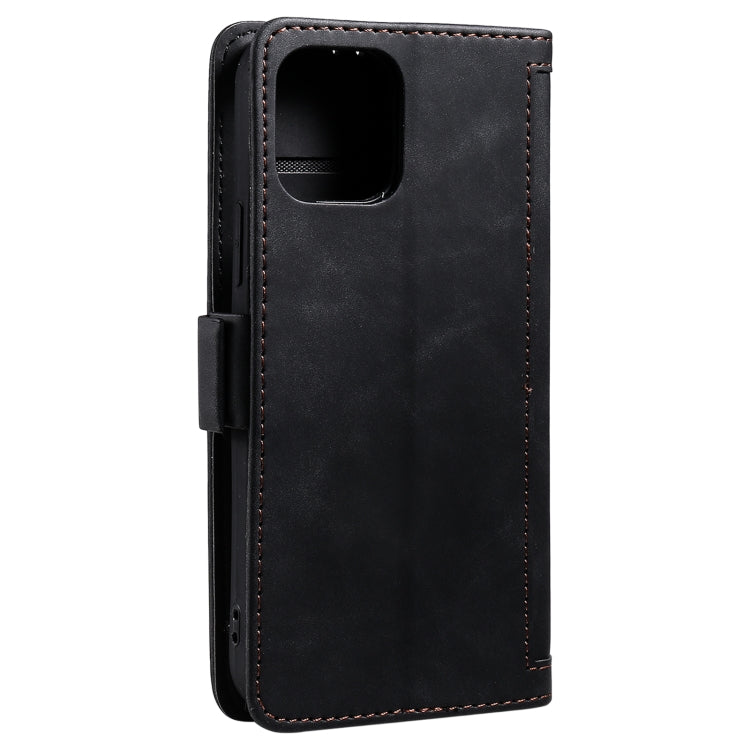 For iPhone 13 Pro Retro Splicing Horizontal Flip Leather Case with Card Slots & Holder & Wallet