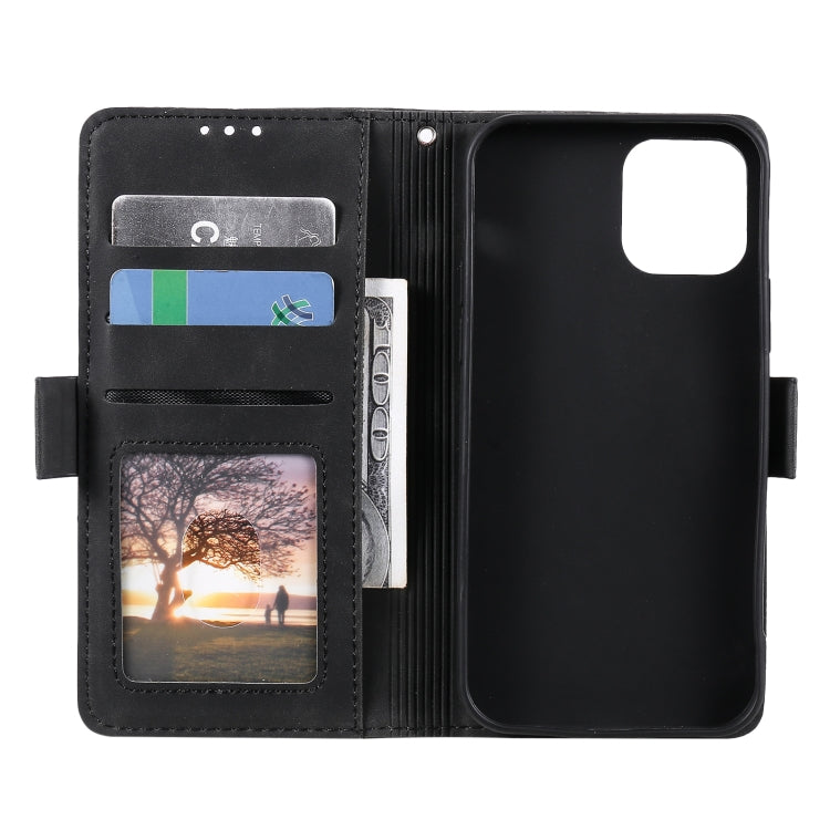 For iPhone 13 Pro Max Retro Splicing Horizontal Flip Leather Case with Card Slots & Holder & Wallet