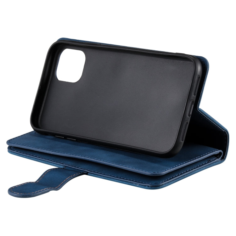 For iPhone 13 Nine Card Zipper Bag Horizontal Flip Leather Case With Holder & Card Slots & Photo Frame & Wallet