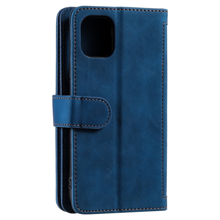 For iPhone 13 mini Nine Card Zipper Bag Horizontal Flip Leather Case With Holder & Card Slots & Photo Frame & Wallet