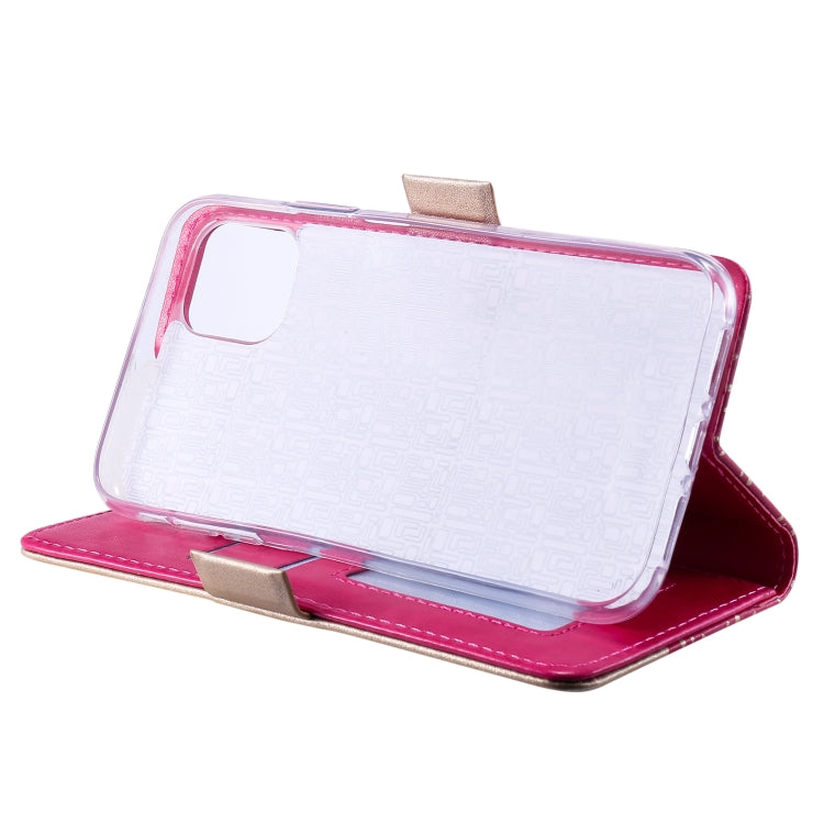 For iPhone 13 mini Lace Pattern Double Button Zipper Horizontal Flip Leather Case with Holder & Card Slots & Wallet