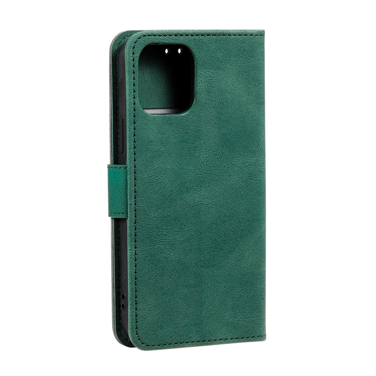 For iPhone 13 Stitching Calf Texture Horizontal Flip Leather Case with Holder & Card Slots & Wallet