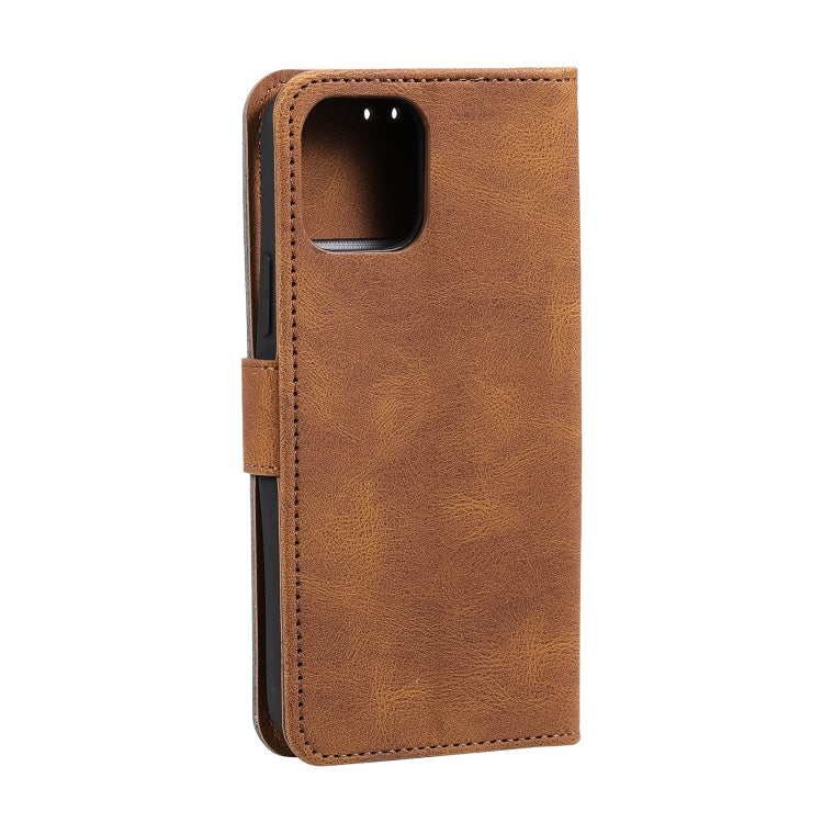 For iPhone 13 mini Stitching Calf Texture Horizontal Flip Leather Case with Holder & Card Slots & Wallet
