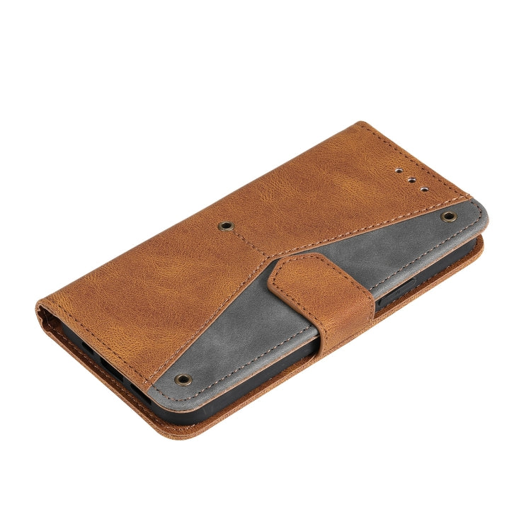 For iPhone 13 mini Stitching Calf Texture Horizontal Flip Leather Case with Holder & Card Slots & Wallet