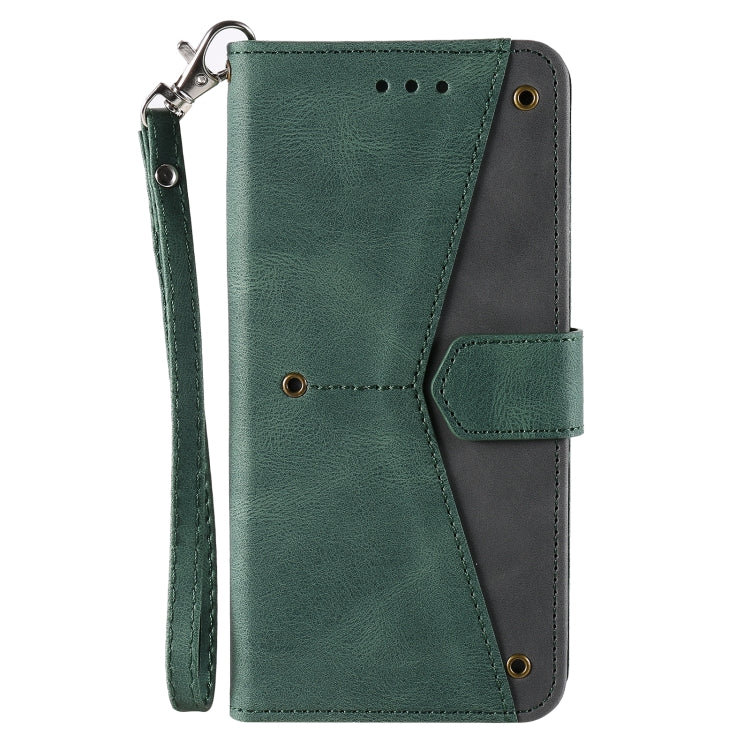 For iPhone 13 mini Stitching Calf Texture Horizontal Flip Leather Case with Holder & Card Slots & Wallet