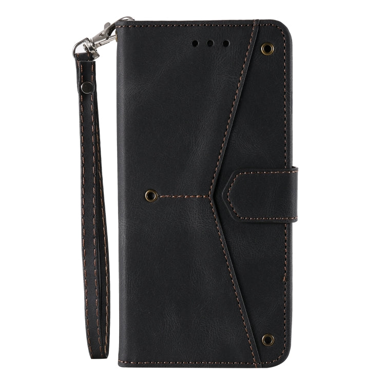 For iPhone 13 mini Stitching Calf Texture Horizontal Flip Leather Case with Holder & Card Slots & Wallet