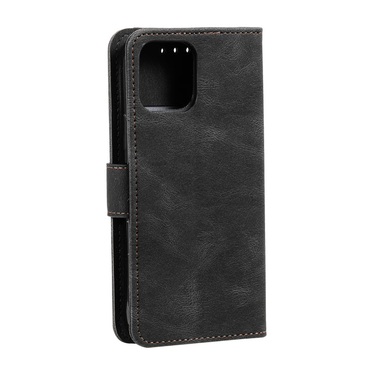 For iPhone 13 mini Stitching Calf Texture Horizontal Flip Leather Case with Holder & Card Slots & Wallet