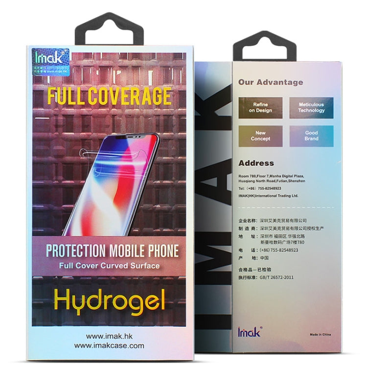 2 PCS IMAK Curved Full Screen Hydrogel Film For Galaxy A90 5G