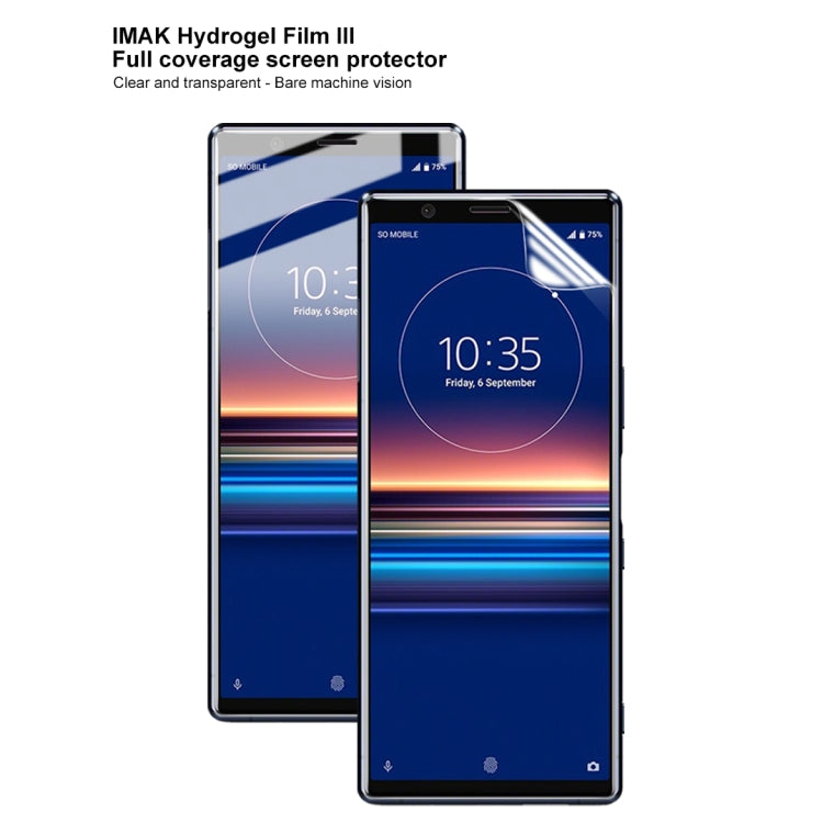 2 PCS IMAK Curved Full Screen Hydrogel Film For Sony Xperia 5