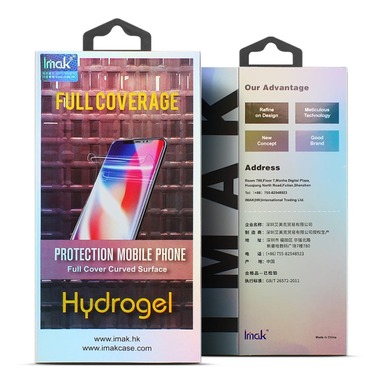 2 PCS IMAK Curved Full Screen Hydrogel Film For iPhone 11
