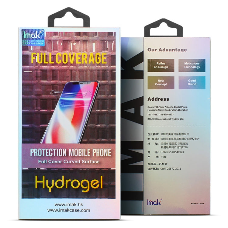 2 PCS IMAK Curved Full Screen Hydrogel Film For Nokia 7.2 / 6.2