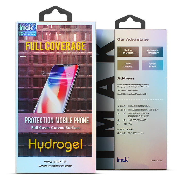 2 PCS IMAK Curved Full Screen Hydrogel Film For Xiaomi Redmi Note 8 Pro