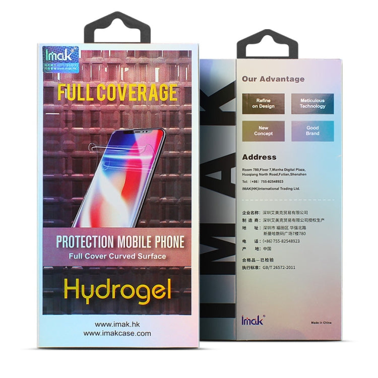2 PCS IMAK Curved Full Screen Hydrogel Film For Xiaomi Redmi Note 8