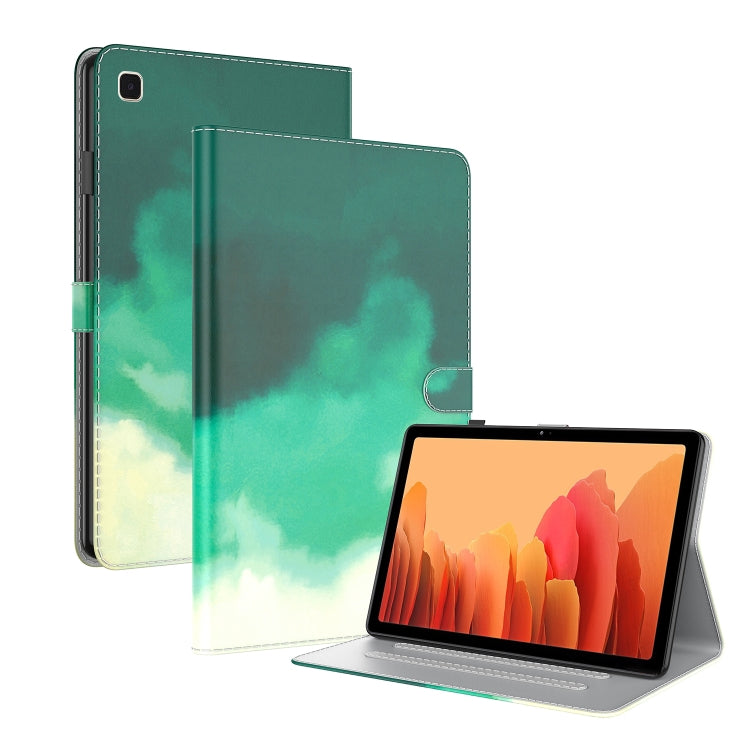 For Samsung Galaxy Tab A7 10.4 2020 T500 / T505 Voltage Watercolor Pattern Skin Feel Magnetic Horizontal Flip PU Leather Case with Holder & Card Slots & Photo Frame & Sleep / Wake-up Function