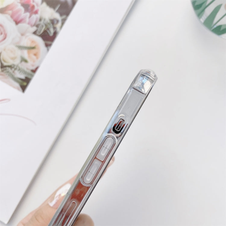 For iPhone 13 Pro Max Painted Flowers TPU Shockproof Case