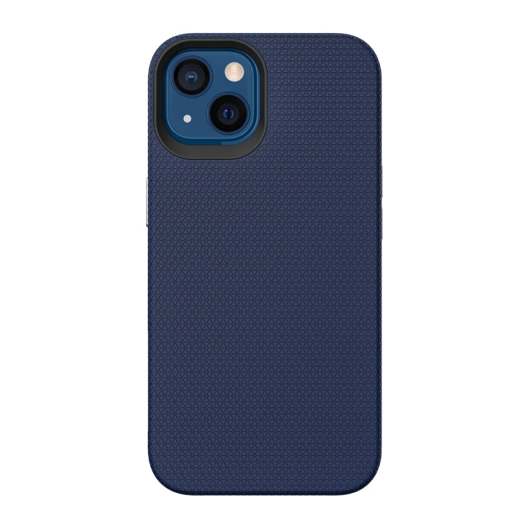 For iPhone 13 mini Triangle Armor Texture TPU + PC Case
