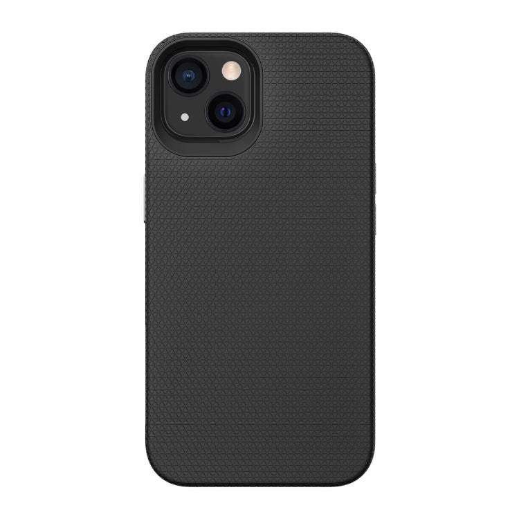 For iPhone 13 Triangle Armor Texture TPU + PC Case