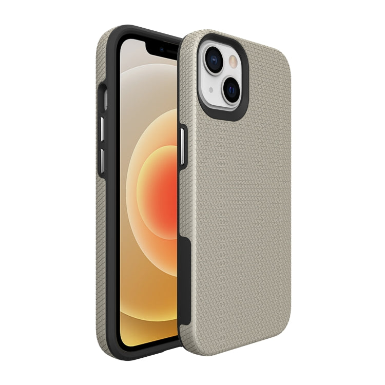 For iPhone 13 Triangle Armor Texture TPU + PC Case