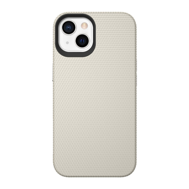 For iPhone 13 Triangle Armor Texture TPU + PC Case