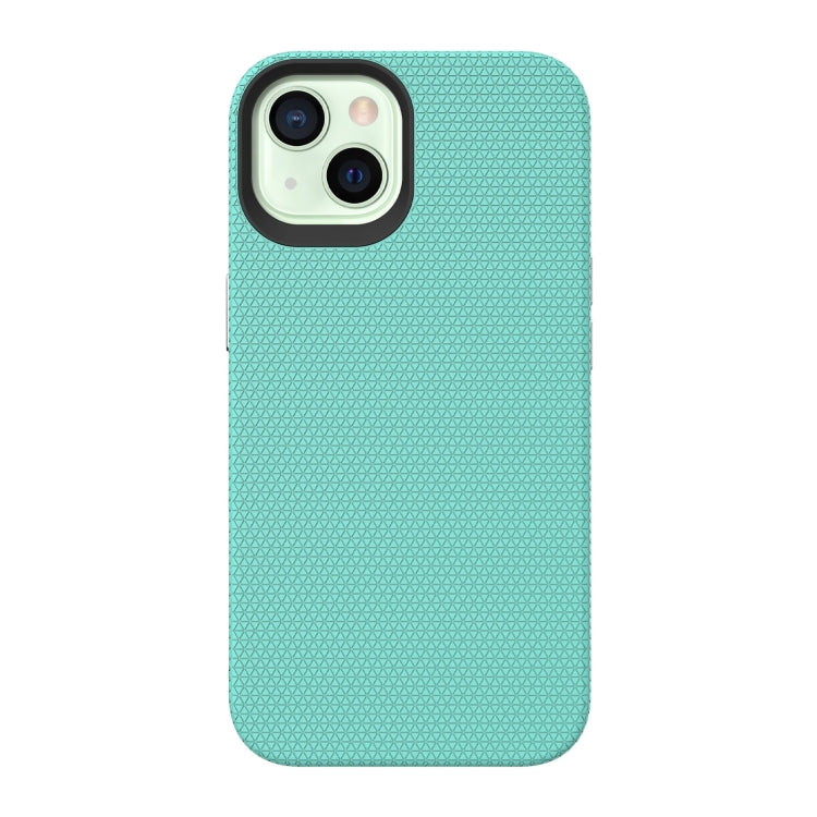 For iPhone 13 Triangle Armor Texture TPU + PC Case