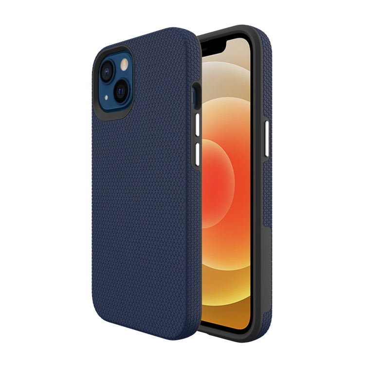 For iPhone 13 Triangle Armor Texture TPU + PC Case