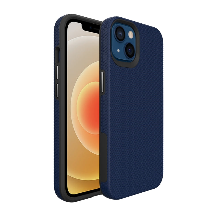 For iPhone 13 Triangle Armor Texture TPU + PC Case