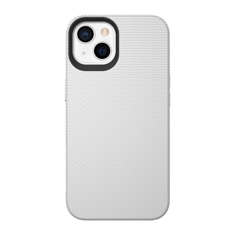For iPhone 13 Triangle Armor Texture TPU + PC Case