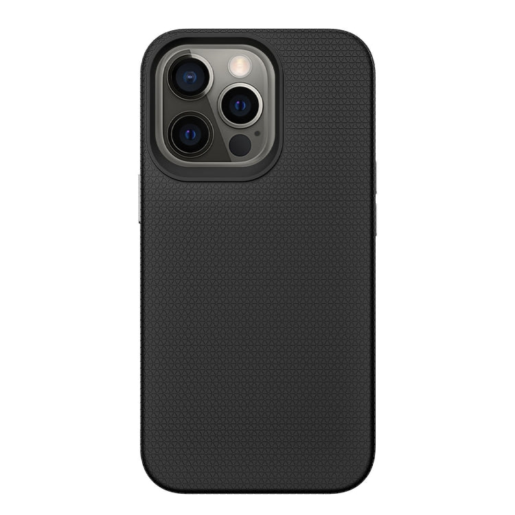 For iPhone 13 Pro Triangle Armor Texture TPU + PC Case