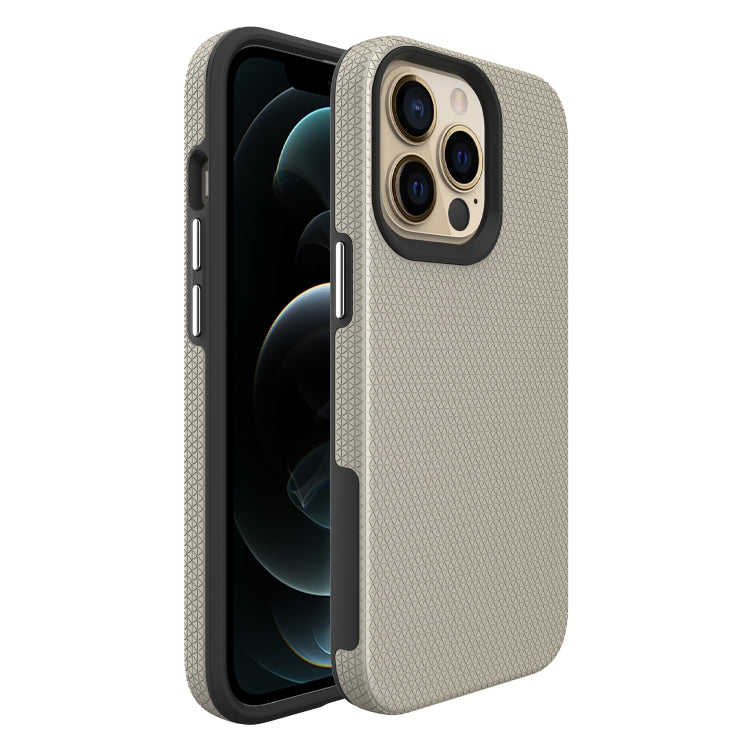 For iPhone 13 Pro Triangle Armor Texture TPU + PC Case