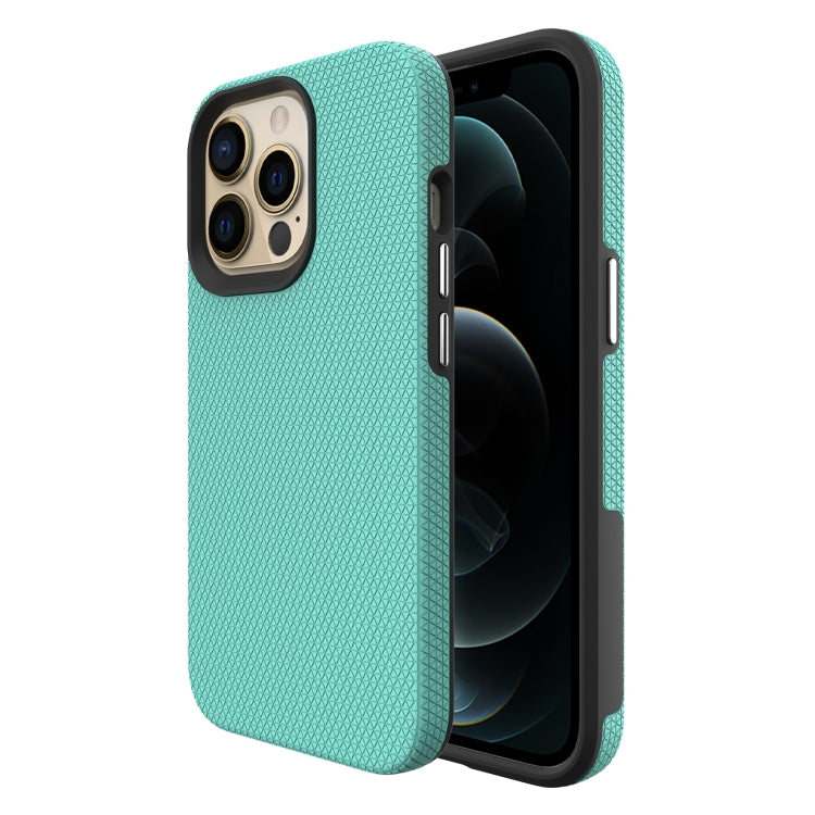 For iPhone 13 Pro Triangle Armor Texture TPU + PC Case