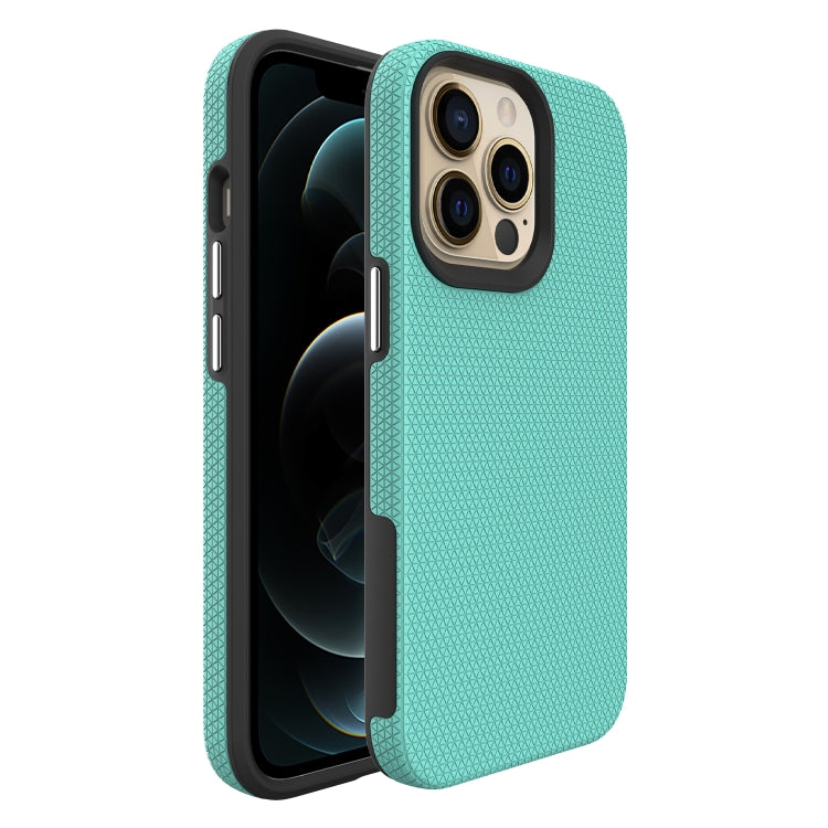 For iPhone 13 Pro Triangle Armor Texture TPU + PC Case