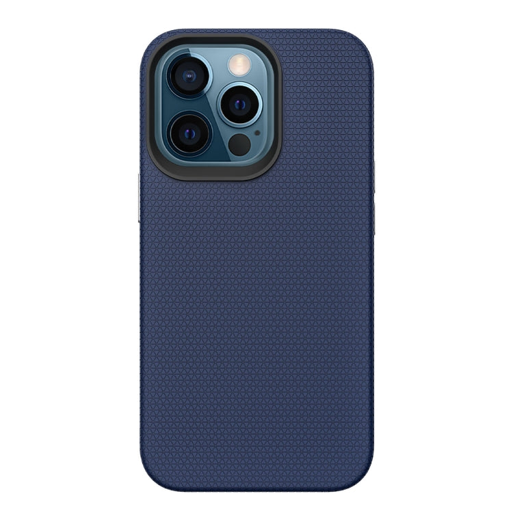 For iPhone 13 Pro Triangle Armor Texture TPU + PC Case