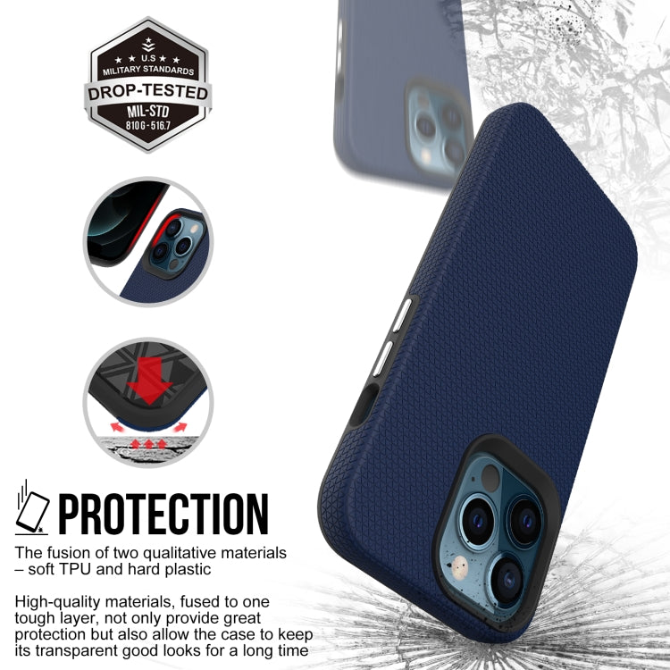 For iPhone 13 Pro Triangle Armor Texture TPU + PC Case