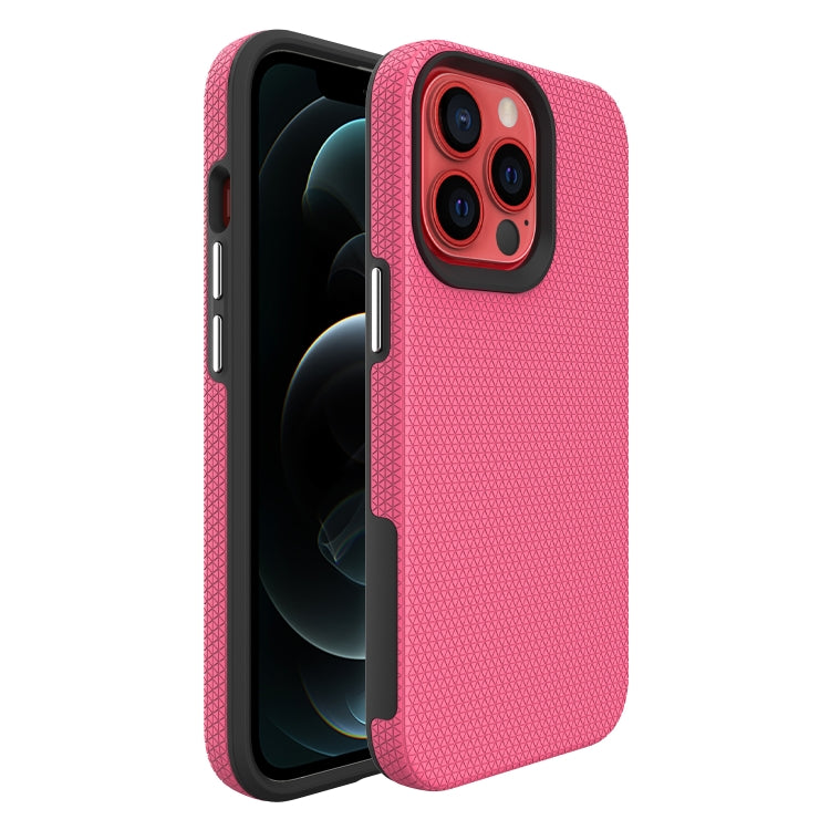 For iPhone 13 Pro Triangle Armor Texture TPU + PC Case