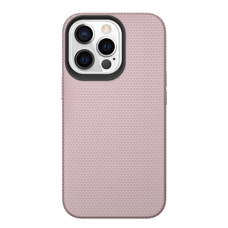 For iPhone 13 Pro Triangle Armor Texture TPU + PC Case