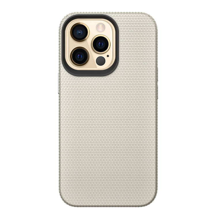 For iPhone 13 Pro Max Triangle Armor Texture TPU + PC Case
