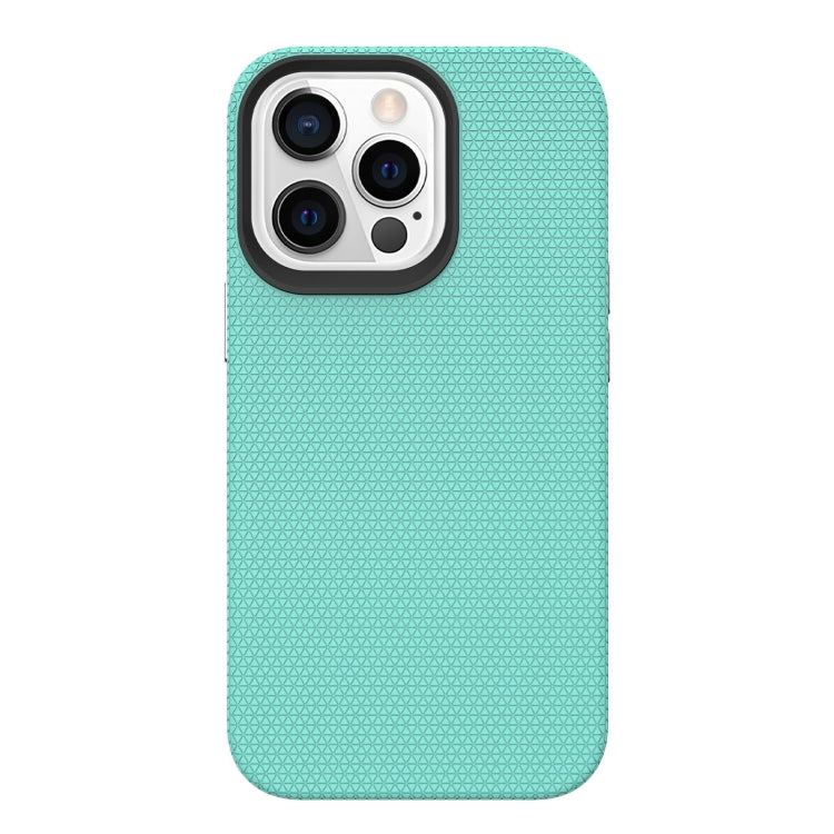 For iPhone 13 Pro Max Triangle Armor Texture TPU + PC Case