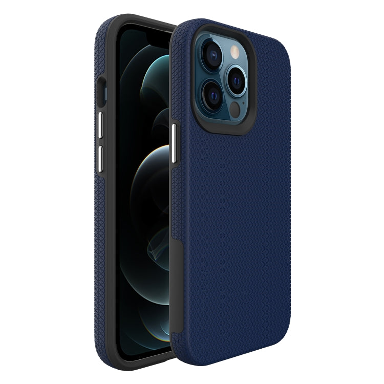 For iPhone 13 Pro Max Triangle Armor Texture TPU + PC Case