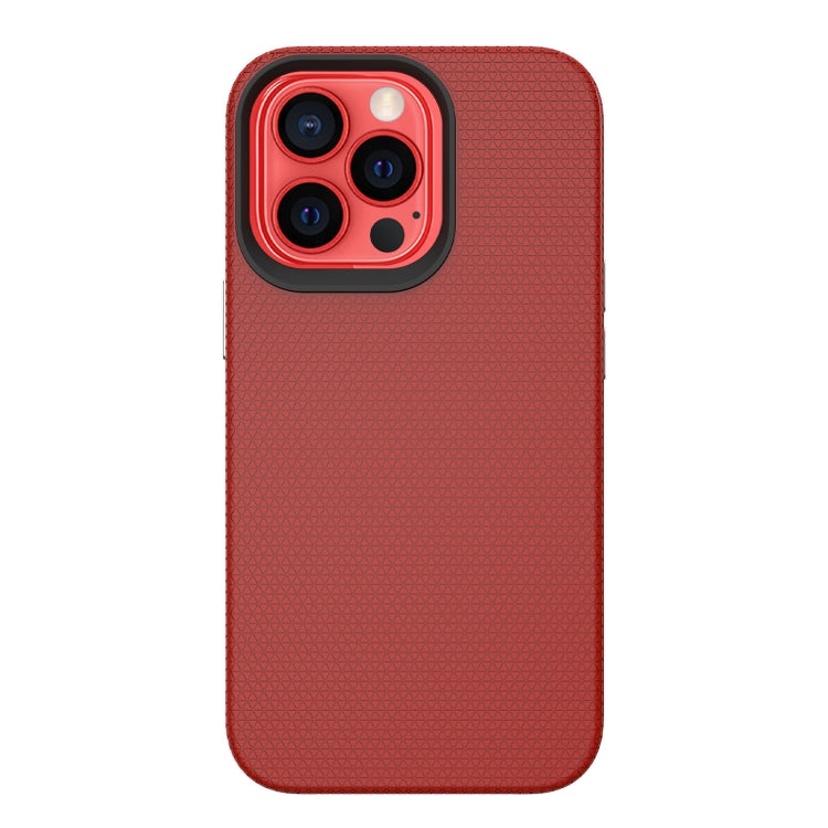 For iPhone 13 Pro Max Triangle Armor Texture TPU + PC Case