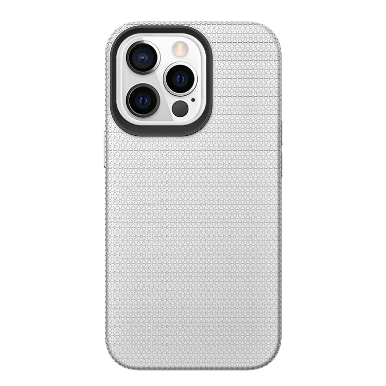 For iPhone 13 Pro Max Triangle Armor Texture TPU + PC Case