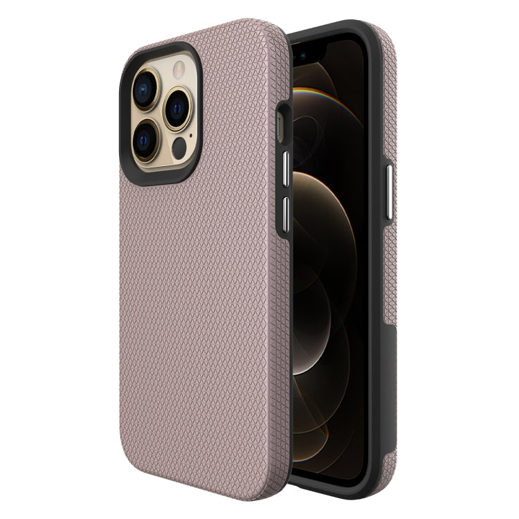 For iPhone 13 Pro Max Triangle Armor Texture TPU + PC Case
