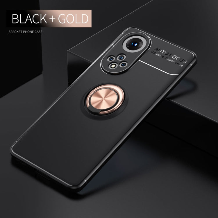 For Huawei Nova 9 Metal Ring Holder 360 Degree Rotating TPU Case