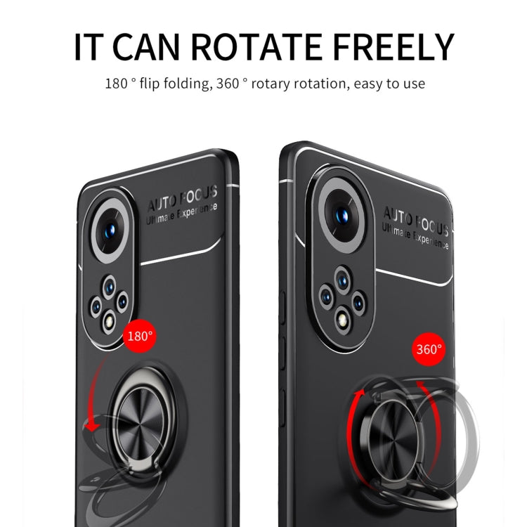 For Huawei Nova 9 Metal Ring Holder 360 Degree Rotating TPU Case