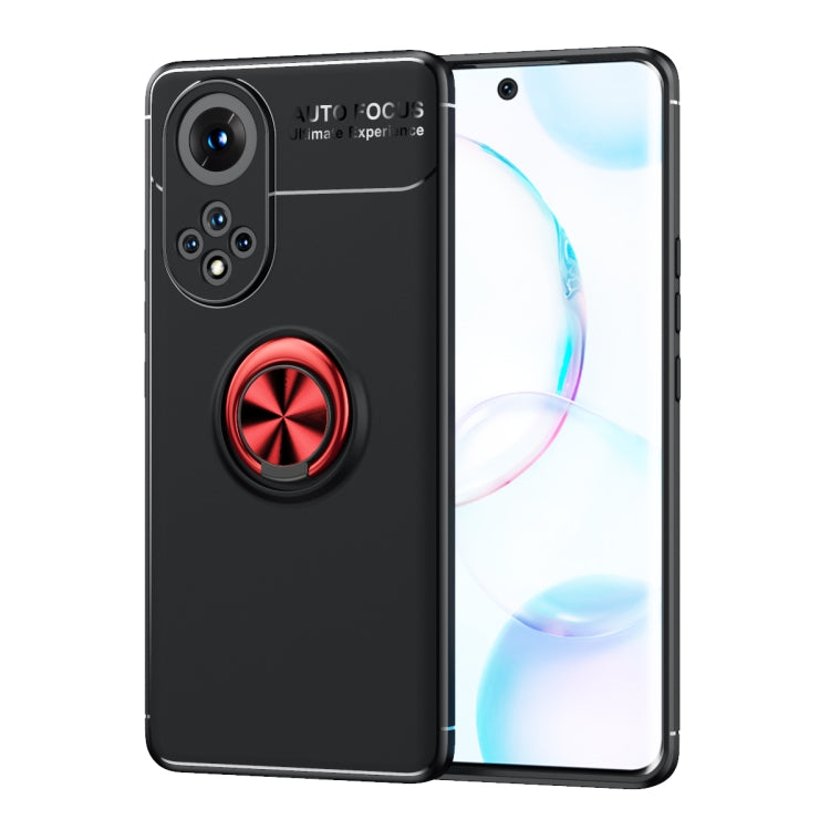 For Huawei Nova 9 Metal Ring Holder 360 Degree Rotating TPU Case