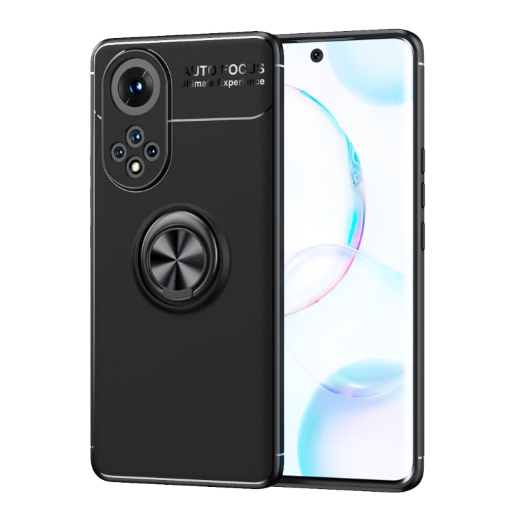 For Huawei Nova 9 Metal Ring Holder 360 Degree Rotating TPU Case
