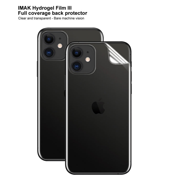 2 PCS IMAK Curved Full Screen Hydrogel Film 3 Back Protector for iPhone 11