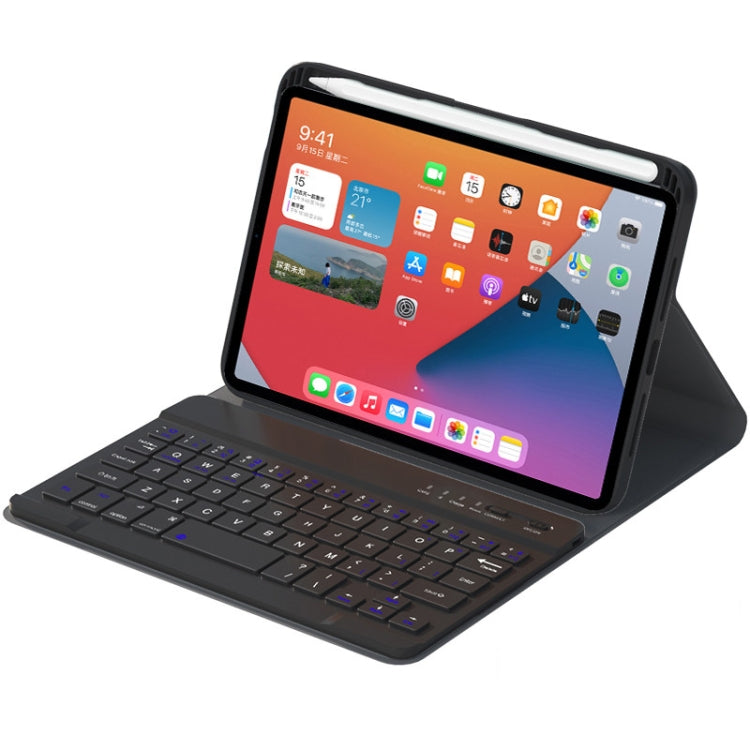HK006 Square Keys Detachable Bluetooth Keyboard Leather Tablet Case with Holder for iPad mini 6