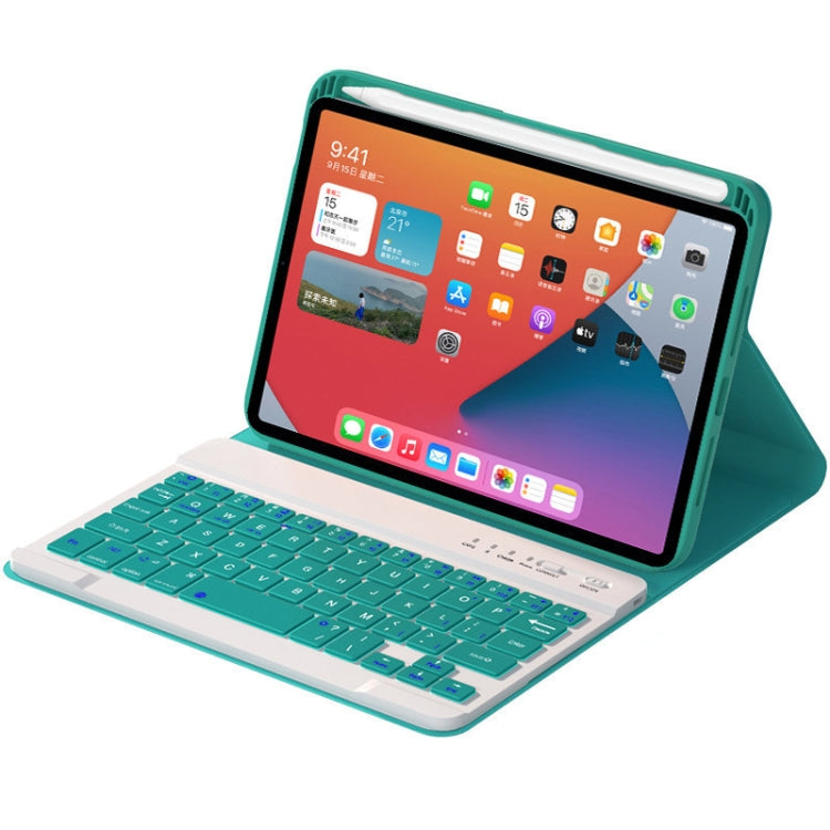 HK006 Square Keys Detachable Bluetooth Keyboard Leather Tablet Case with Holder for iPad mini 6