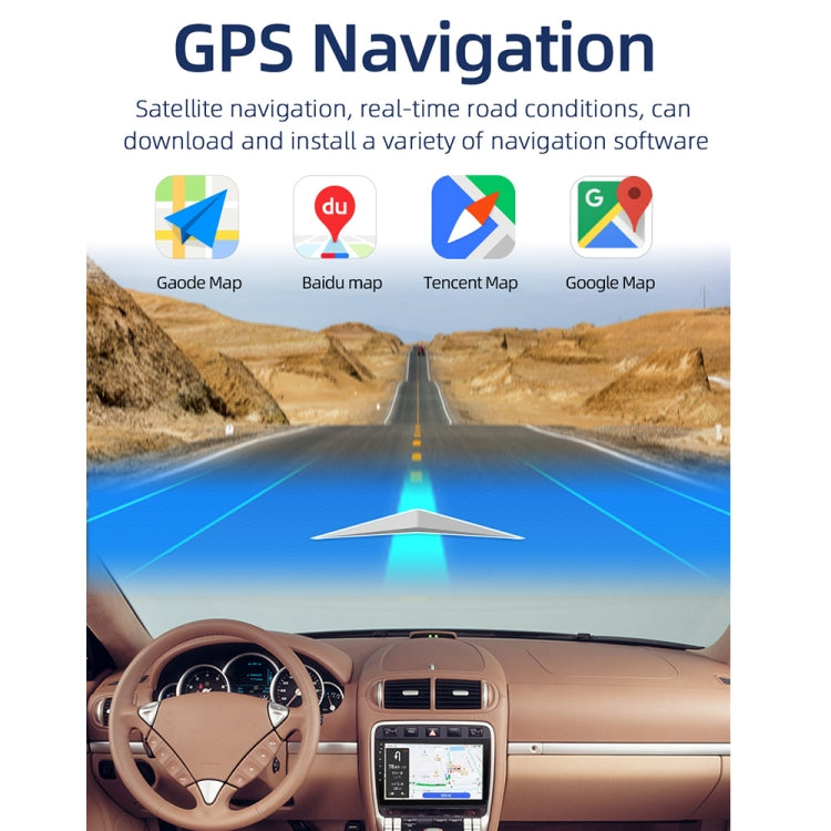 9091SE 10 inch HD Universal Car Android 10.1 Navigation Machine Radio Receiver, Support FM & Bluetooth & TF Card & GPS & Alcohol Test Function